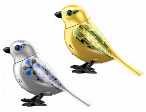 Золотая и серебряная птичка с кольцом (Silverlit, 88408S)